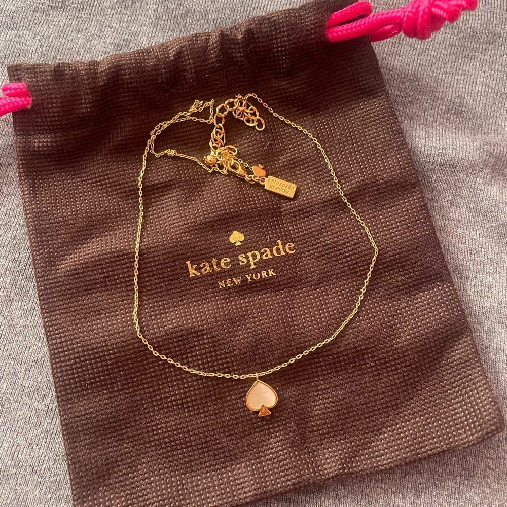 Kate Spade logo Charm Necklace